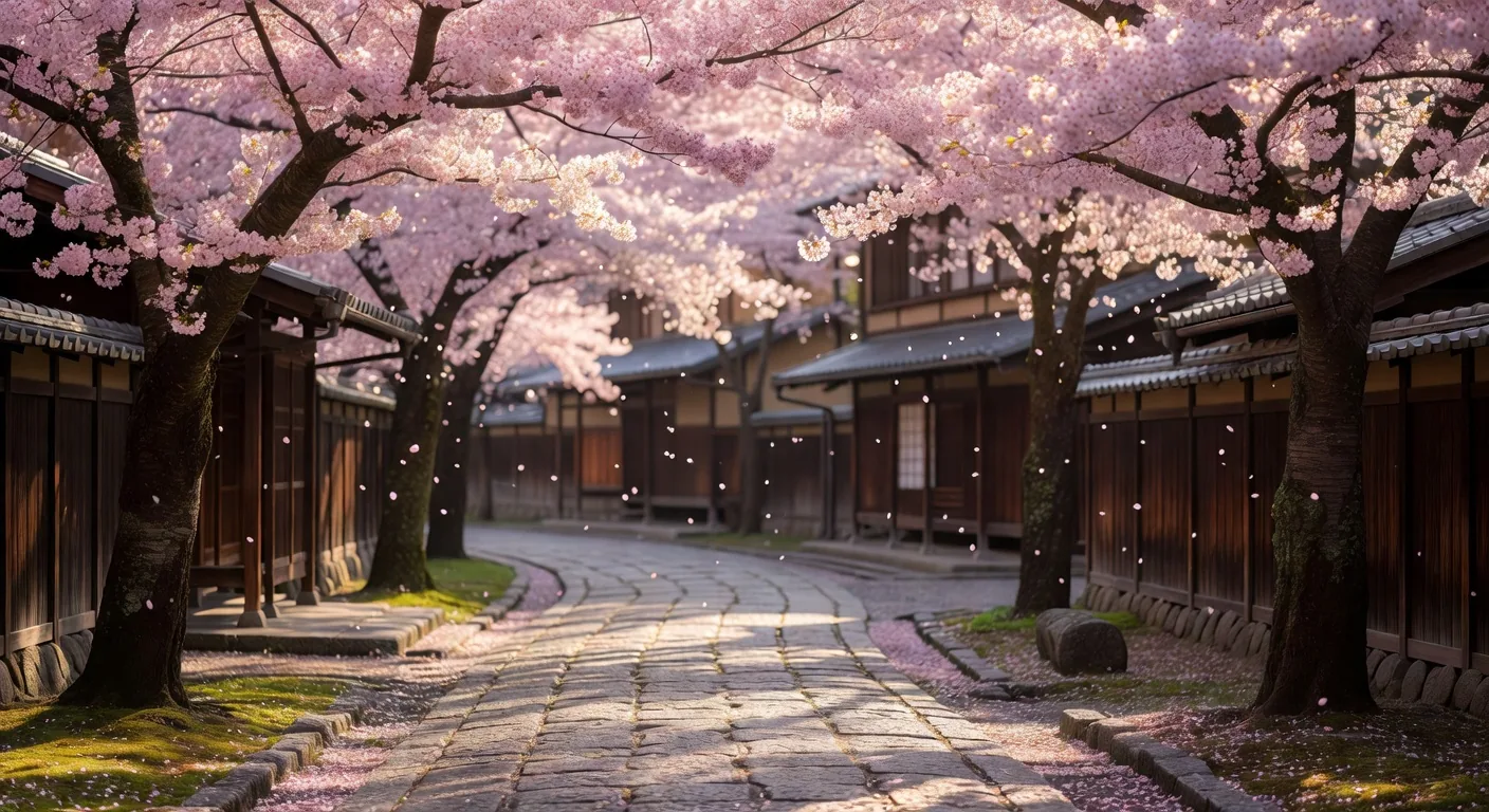 Cherry blossoms in Kyoto spring